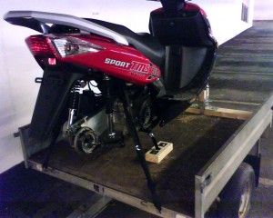Strapped down