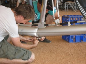 Broken tailboom