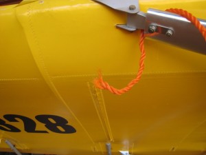 Ripped tie-down ropes