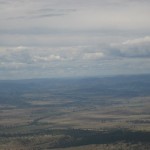 The town of Manilla in the distance