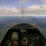 In the office over Starmoen airstrip. Low cloudbase but nice thermals.