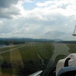 On final in light rain On final in light rain
